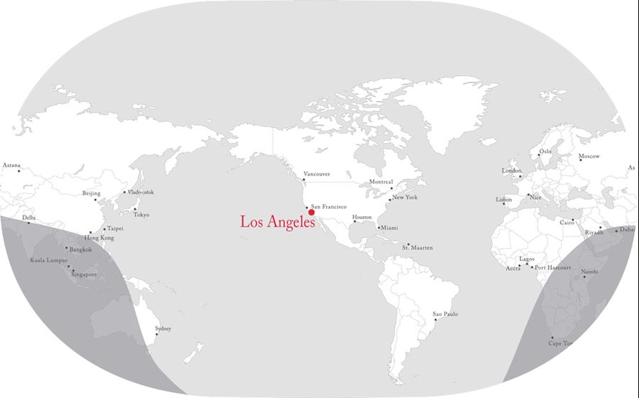 Global 7500 range for LA